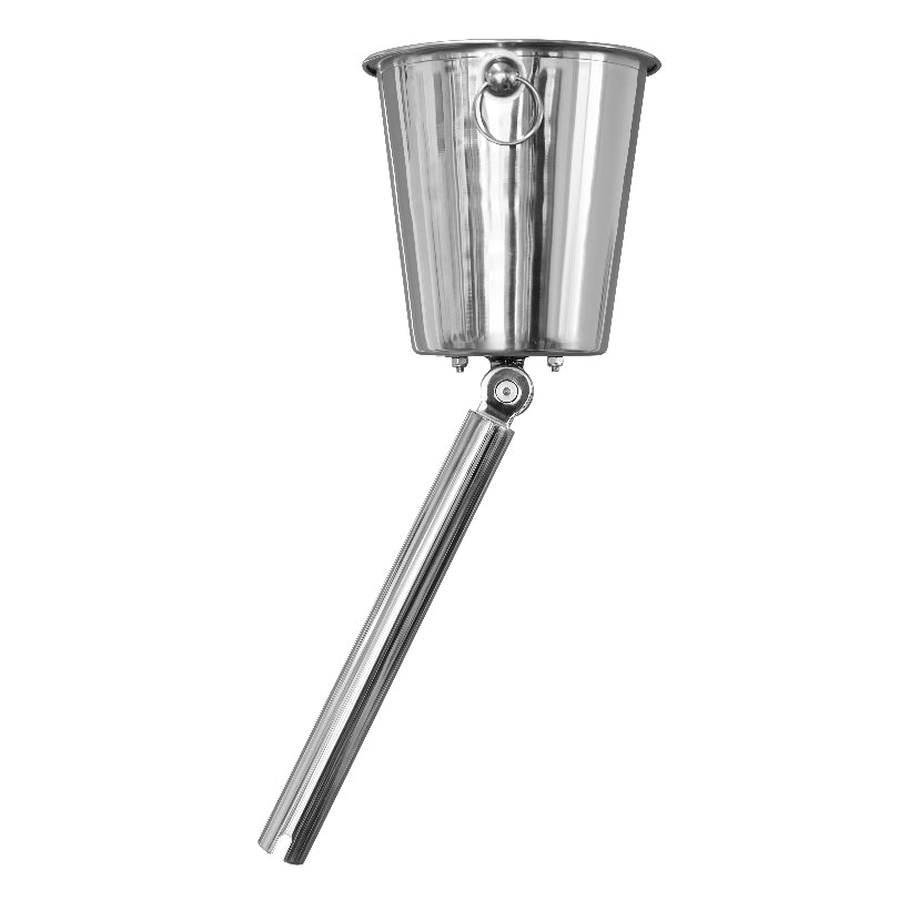 Bev Bucket Beverage Holder in Smooth Stainless
